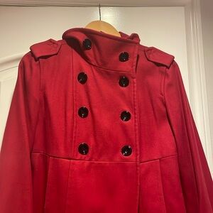 Red Gap pea coat.